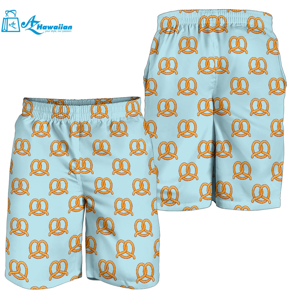 Pretzels Pattern Print Design 03 Men Shorts