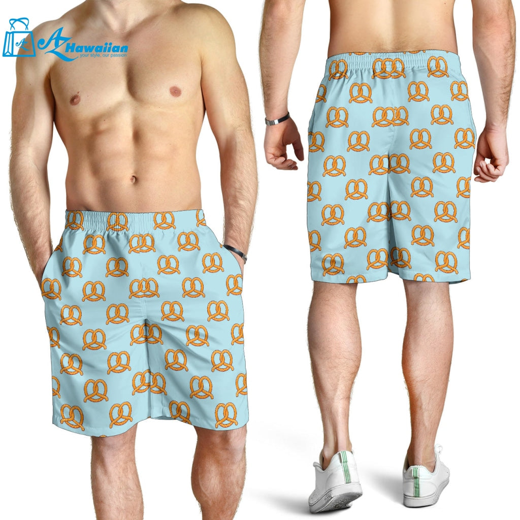 Pretzels Pattern Print Design 03 Men Shorts