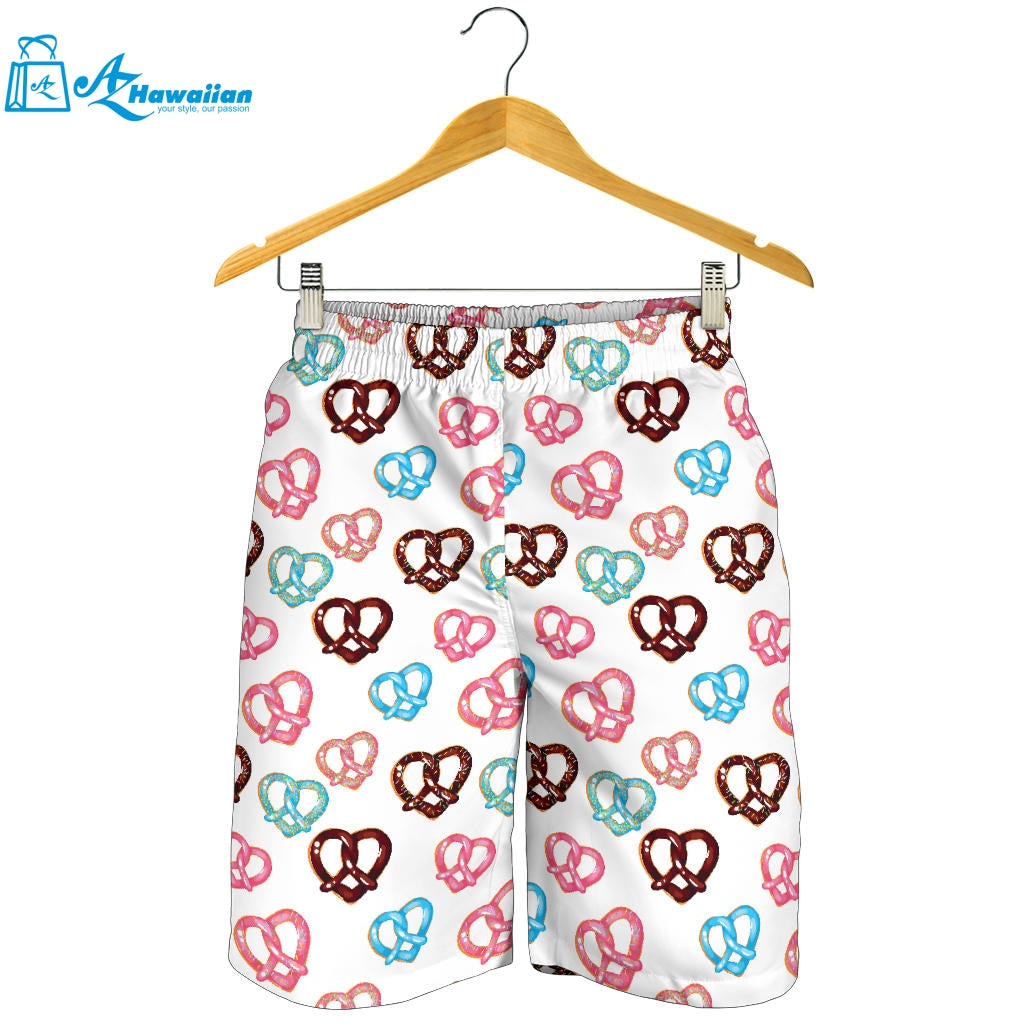 Pretzels Pattern Print Design 04 Men Shorts