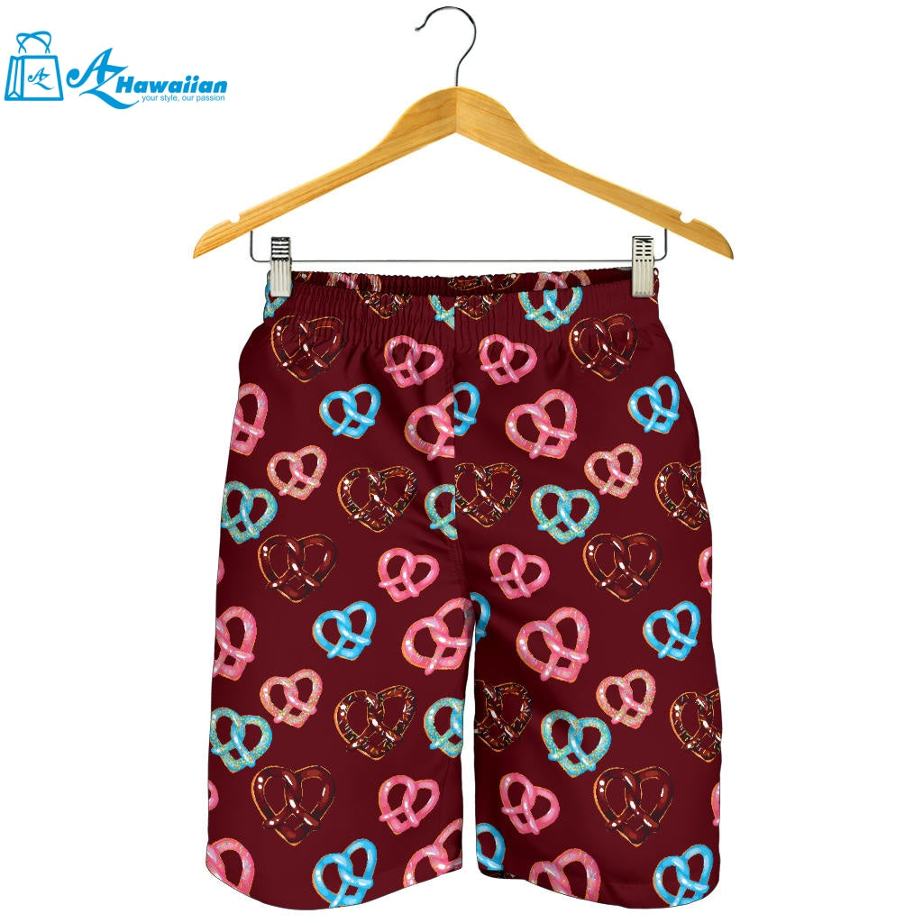 Pretzels Pattern Print Design 05 Men Shorts