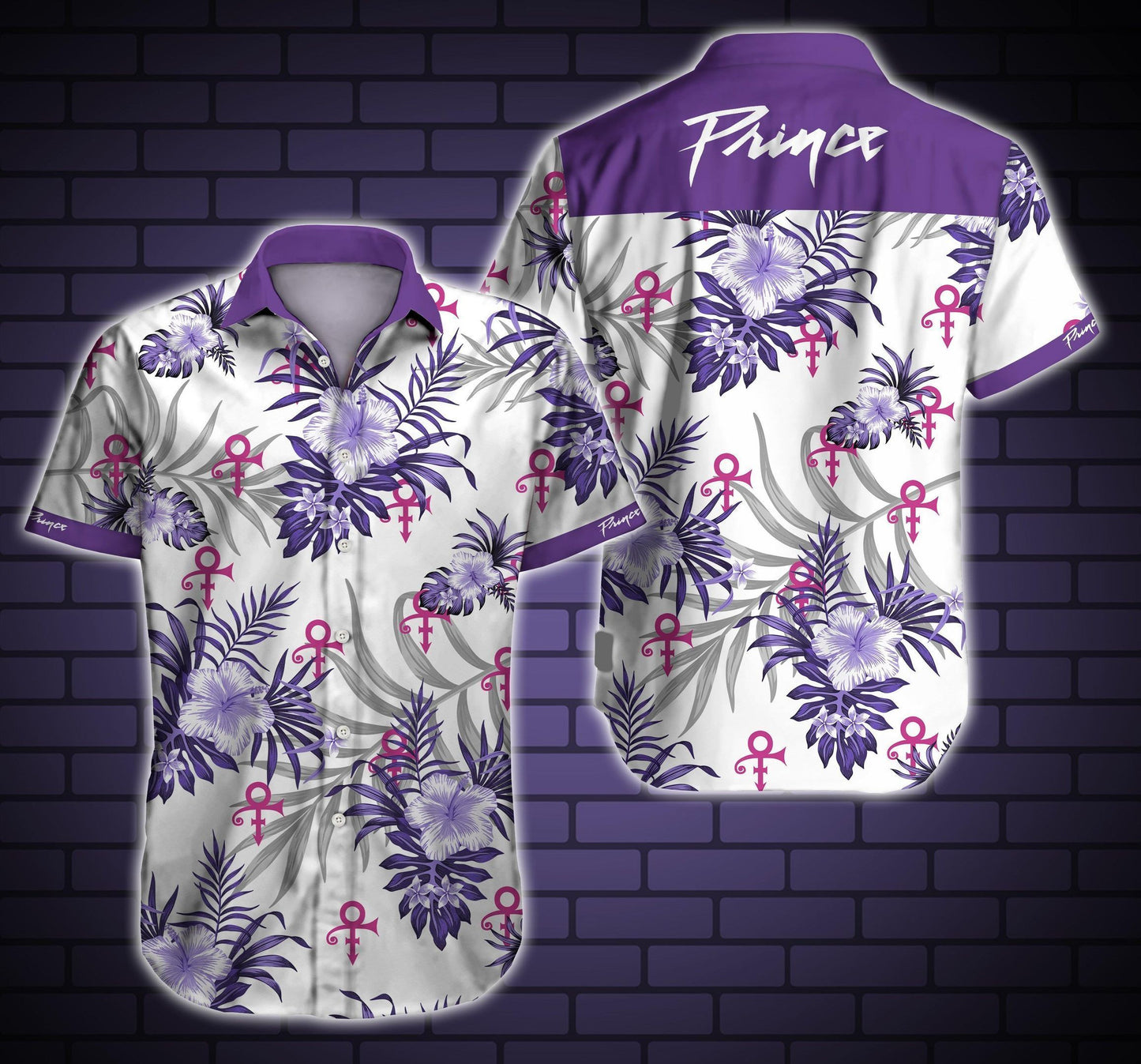 Prince Hawaiian Graphic Print Short Sleeve 