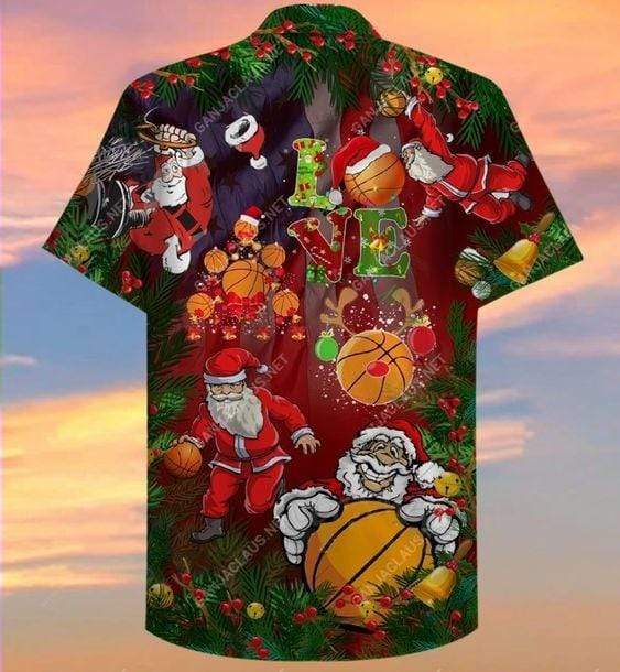 Hawaiian Aloha Shirts Basketball Christmas