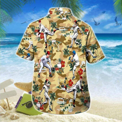 Hawaiian Aloha Shirts Baseball Players Colorful