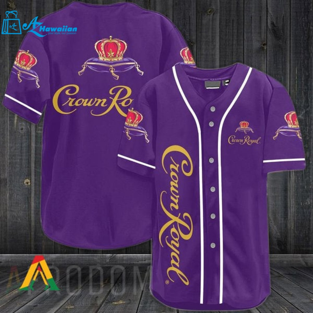 Purple Crown Royal Baseball Jersey