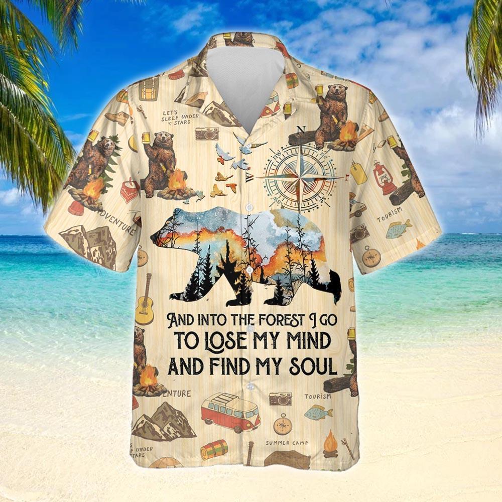 And Into The Forest I Go Camping Hawaiian Shirt Thh3165Hw