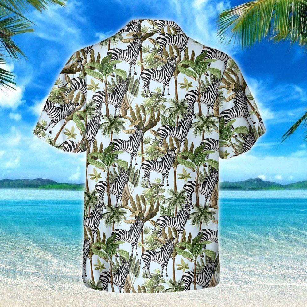 Wild Zebra Shirt Trl1092Hw Hawaiian