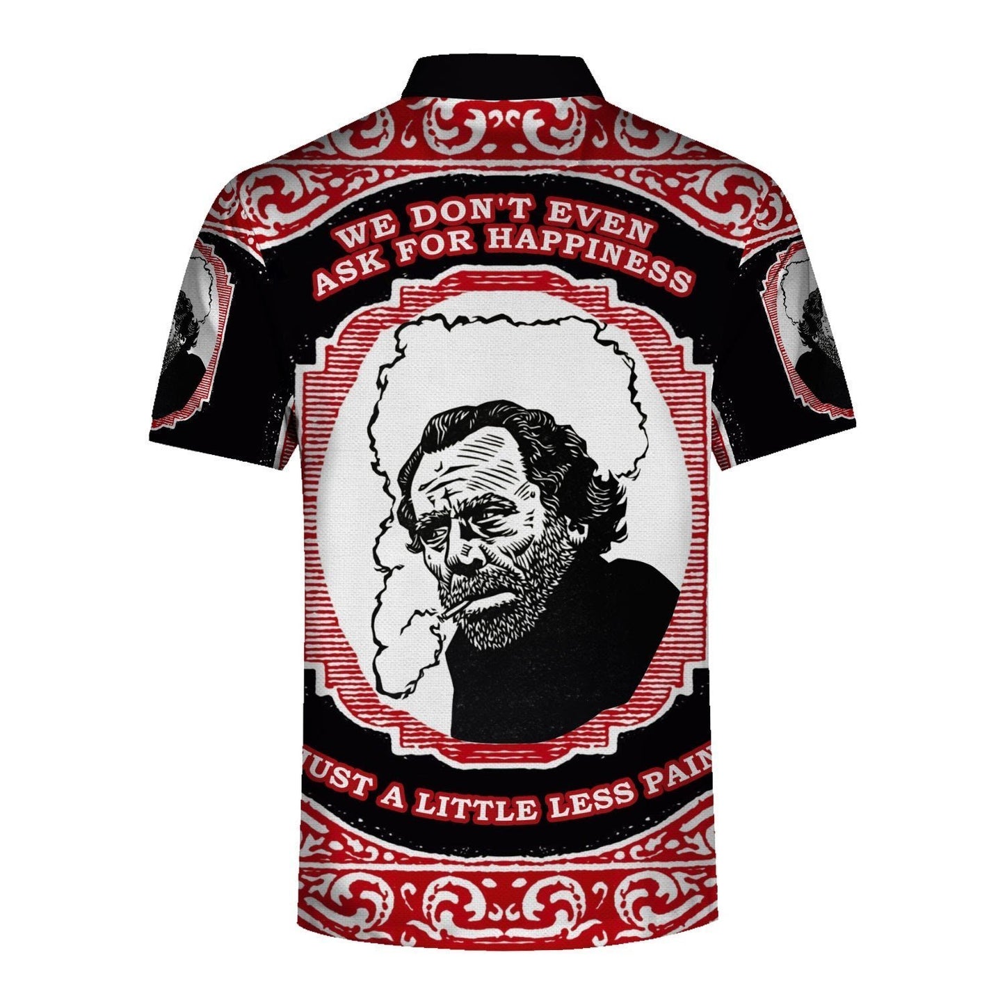 3D Tops Charles Bukowski Just A Little Less Pain Hawaiian Shirt