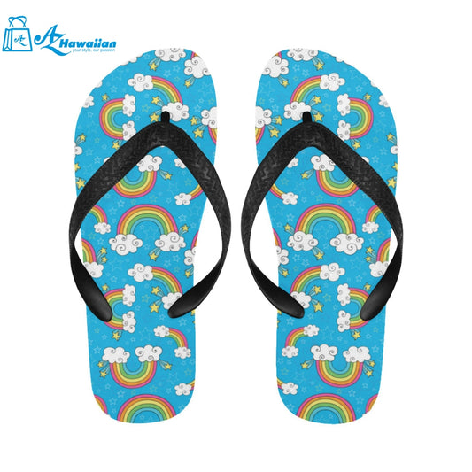 Rainbows Sky Clouds Pattern Unisex Flip Flops