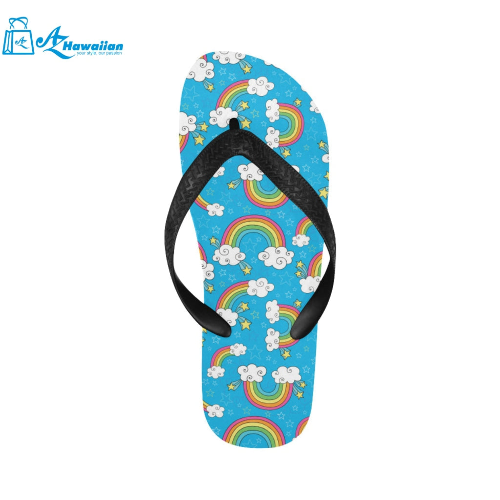 Rainbows Sky Clouds Pattern Unisex Flip Flops