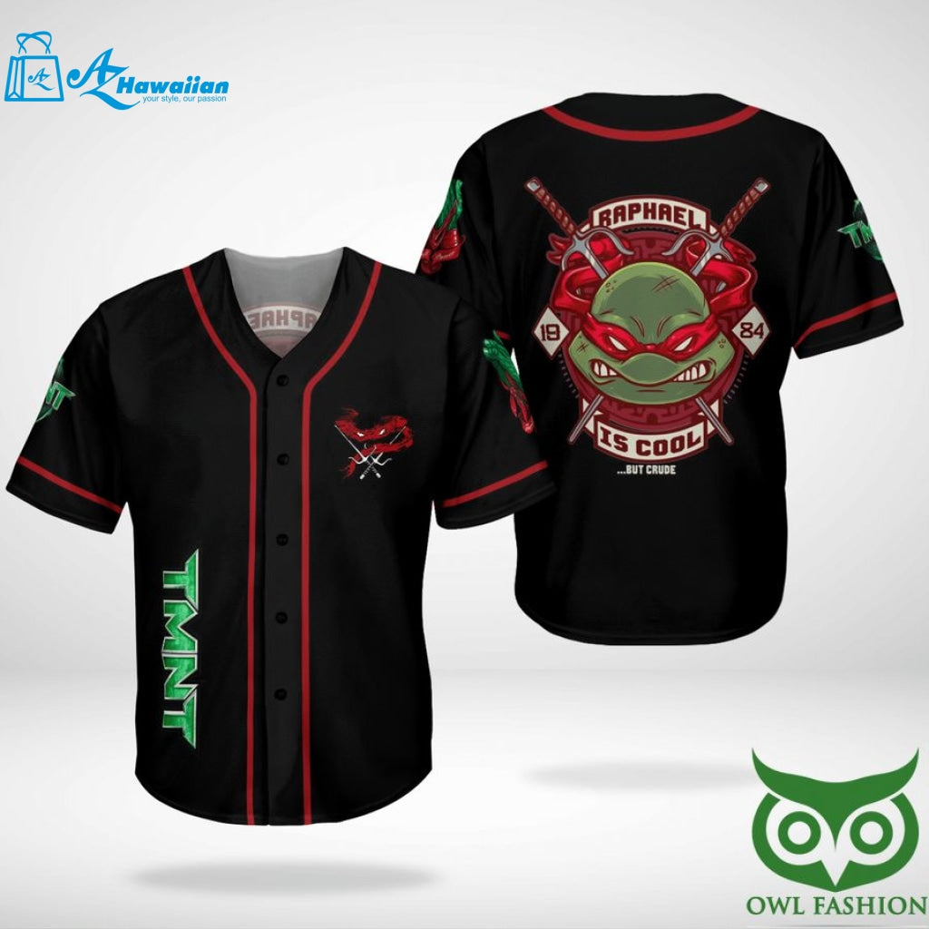 Raphael TMNT Ninja Turtles baseball Jersey shirt