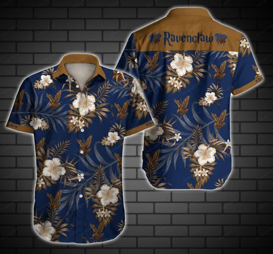 Ravenclaw Hawaiian Graphic Print Short Sleeve 