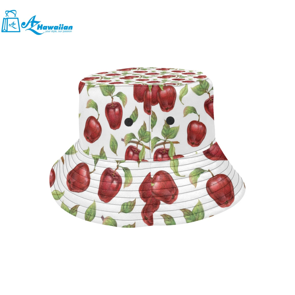 Red apples pattern Unisex Bucket Hat