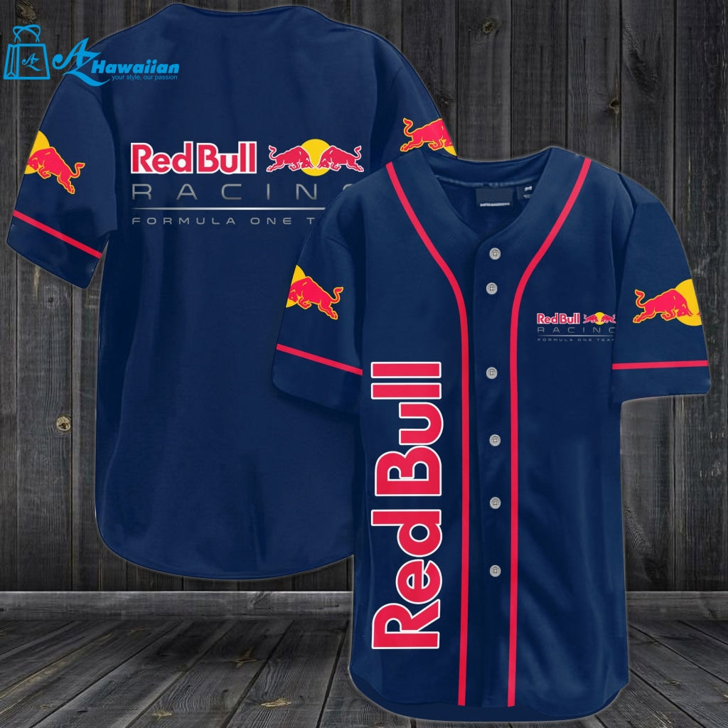 Red Bull Racing Baseball Jersey - Navy