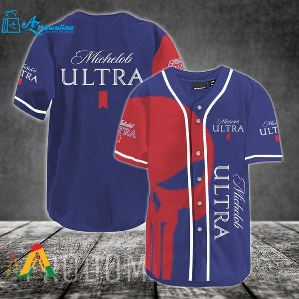 Red Skull Michelob ULTRA Baseball Jersey