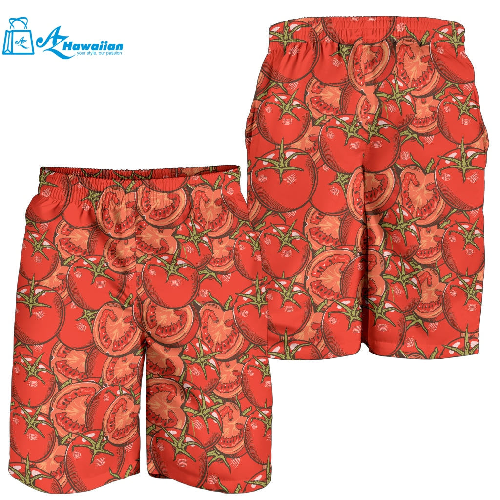 Red Tomato Pattern Men Shorts