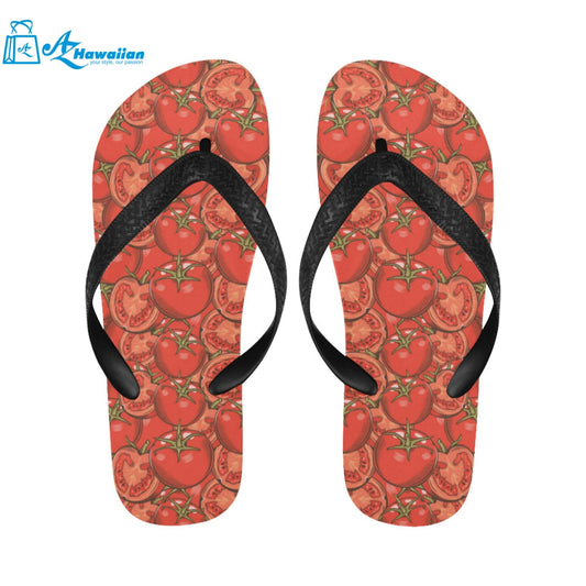 Red Tomato Pattern Unisex Flip Flops