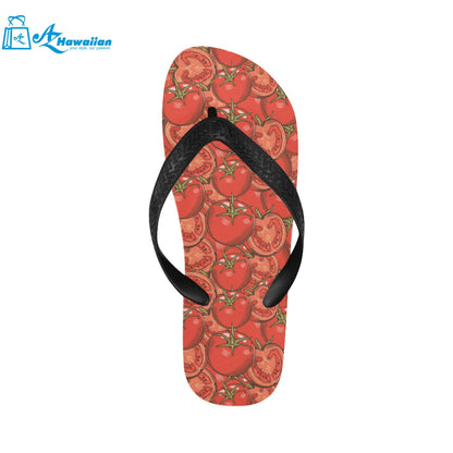 Red Tomato Pattern Unisex Flip Flops