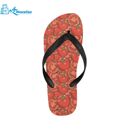 Red Tomato Pattern Unisex Flip Flops