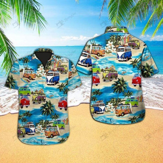 VWBus Hawaiian Shirt | For Men & Women | Adult | HS1392