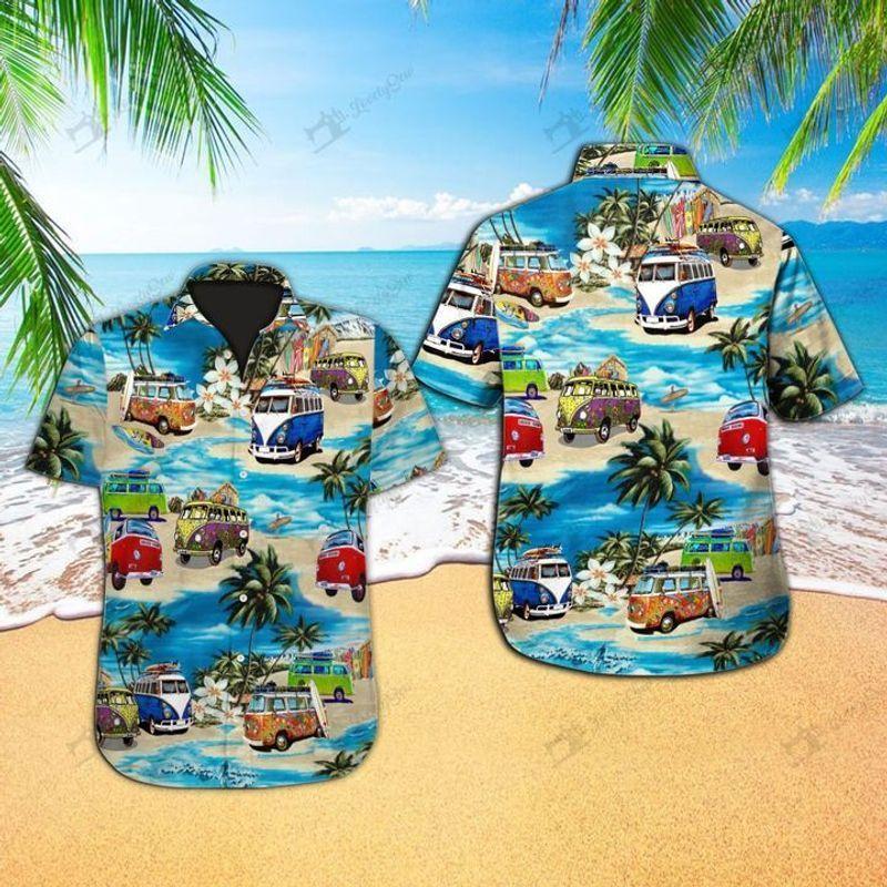 VWBus Hawaiian Shirt, Summer Shirt, Beach shirt