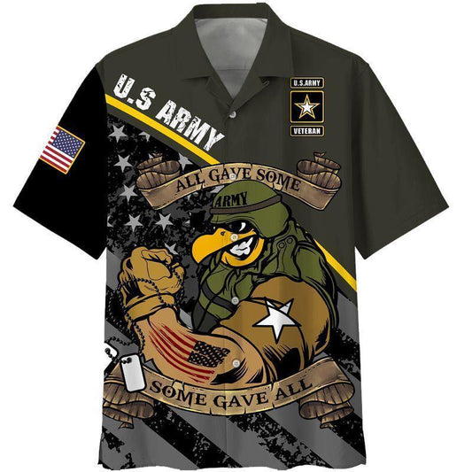 Happy Memorial Day Army Veteran Hawaiian Shirt