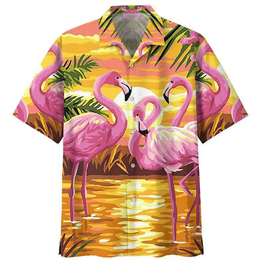 Flamingo Hawaiian Shirt | Hawaiian Shirt For Men | Hawaiian Shirt For Women | HW3893