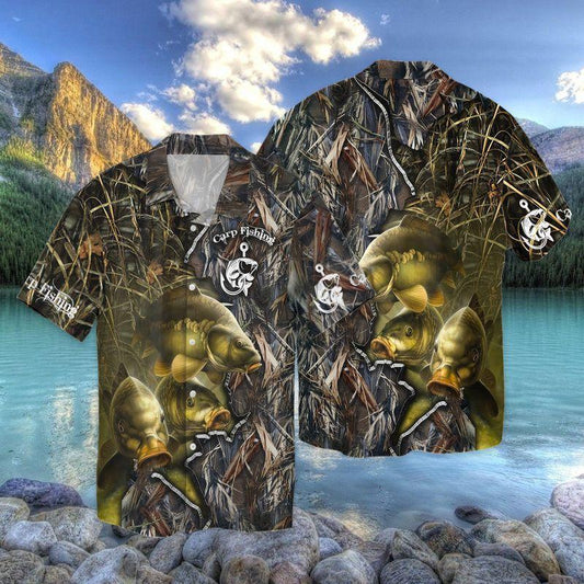 Carp Fishing 3D Full Print Hawaiian Shirt