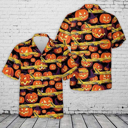 Spirit A321 Neo Halloween Pumpkin Hawaiian Shirts - Beach Shorts