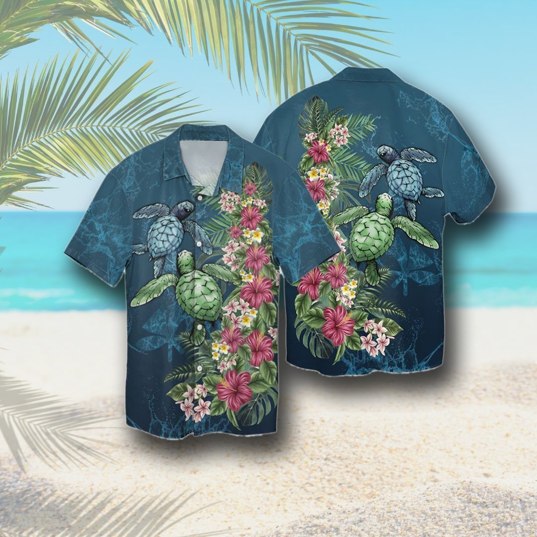 Sea Turtle 3D Hawaiian Shirt