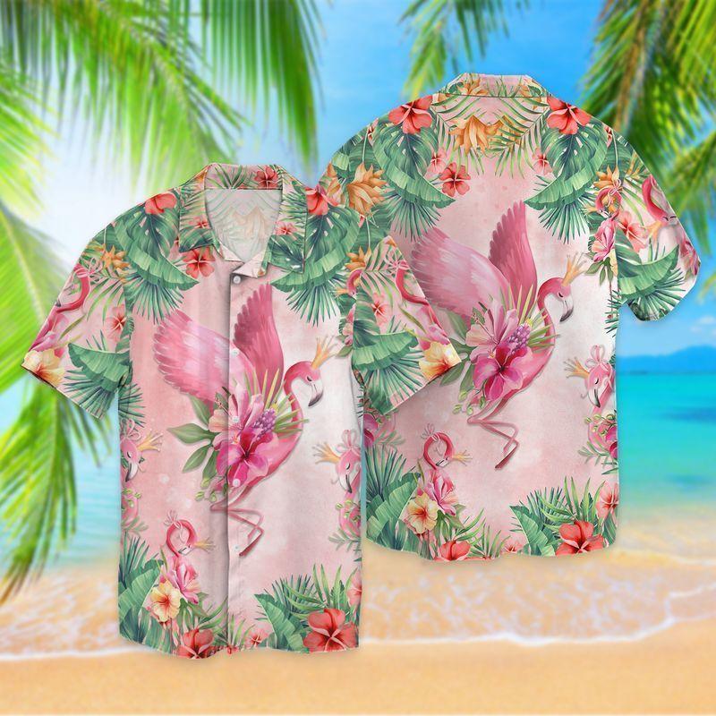 Flamingo Hawaiian Shirt | For Men & Women | Adult | HW6315