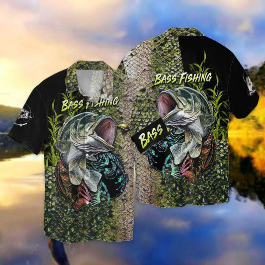 Bass Fishing 3D Full Print Hawaiian Shirt