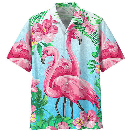 Flamingo Hawaiian Shirt | Hawaiian Shirt For Men | Hawaiian Shirt For Women | HW3895