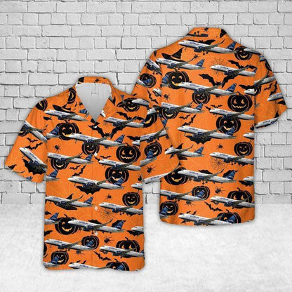 JetBlue Airbus A320-200 Pumpkin Halloween Hawaiian Shirts - Beach Shorts