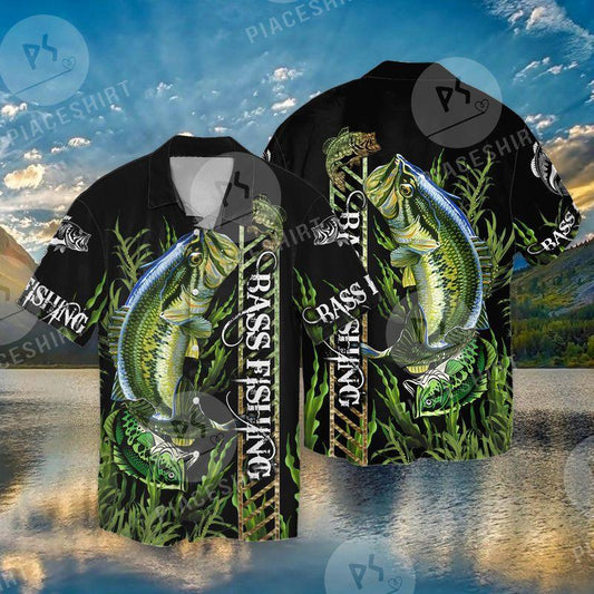 Bass Fishing Best Gift For Lovers 3D Full Print Hawaiian Shirt