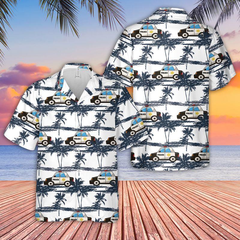 Police Car Hawaiian Shirt Set | Unisex | HS1009