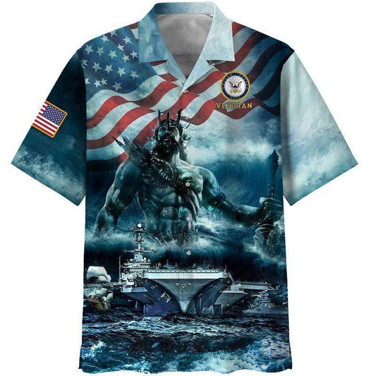 Amazing Navy Veteran Hawaiian Shirt Unique Beach