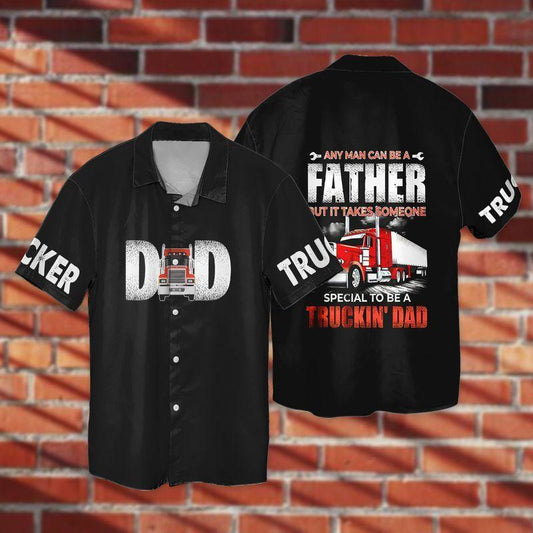 Best Truckin Dad Ever Fathers Day 3D Full Print Hawaiian Shirt