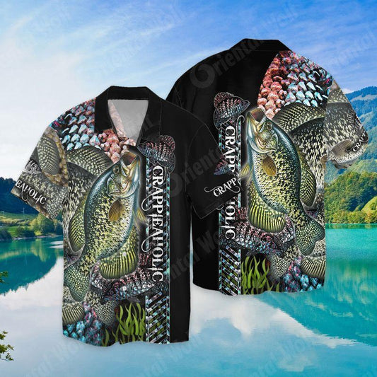 Fishing Crappieaholic 3D Full Print Hawaiian Shirt