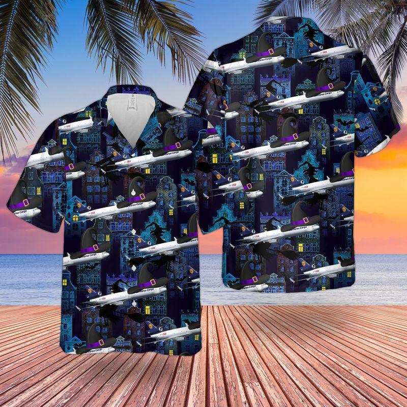 Lufthansa Cargo MD-11 Halloween Hawaiian Shirt | For Men & Women | Adult | HW9263