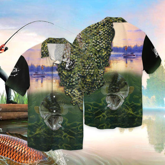 Bass Fishing 16 3D Full Print Hawaiian Shirt