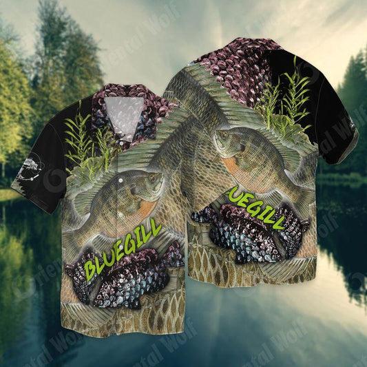 Bluegill Fishing 3D Full Print Hawaiian Shirt
