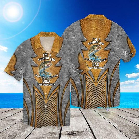 Cool Fishing Dad Shirt Funny Fathers Day Gift For Fisherman 3D Full Print Hawaiian
