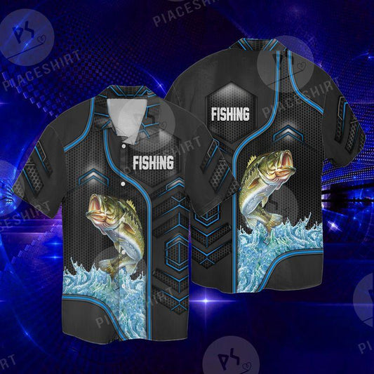 Personalized Bass Fishing For Fisherman 3D Full Print Hawaiian Shirt