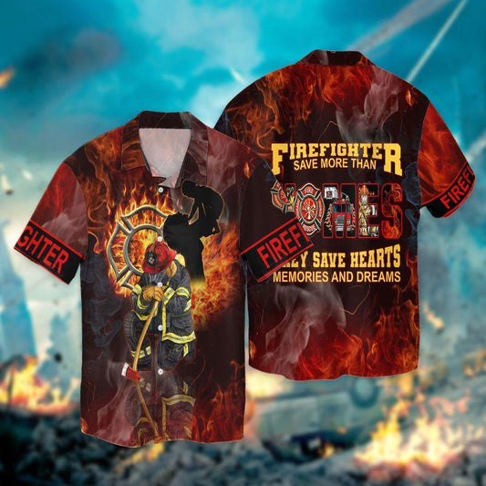 Firefighters Save More Than Homes 3D Full Print Hawaiian Shirt