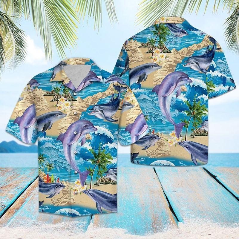 Dolphin Hawaiian Shirt | For Men & Women | Adult | HW4562