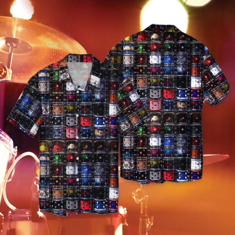 Drum Shirt Collection 3D Hawaiian