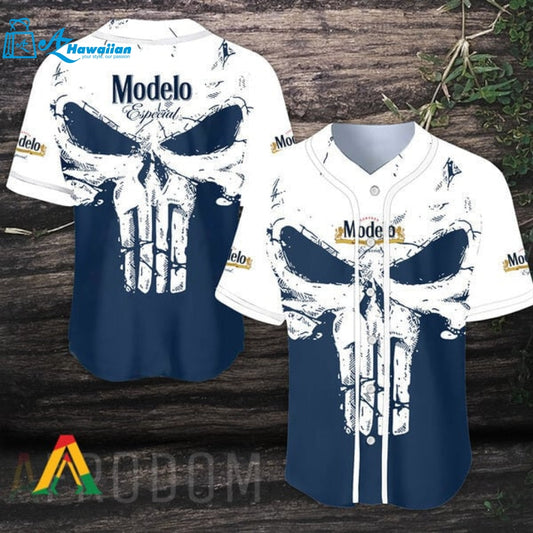 Retro Skull Modelo Baseball Jersey