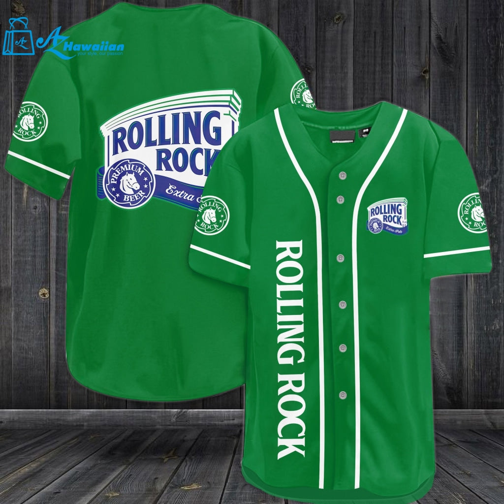 Rolling Rock Beer Baseball Jersey 