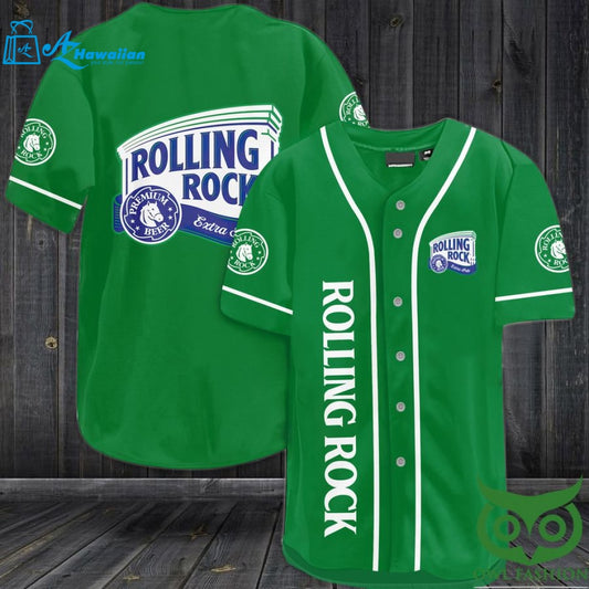 Rolling Rock Premium beer Baseball Jersey Shirt