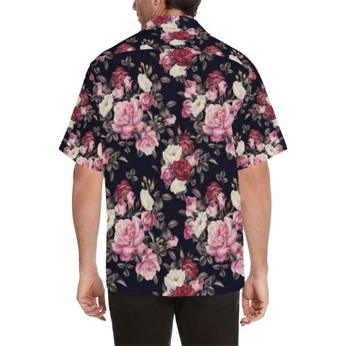 Rose Pattern Hawaiian Shirt
